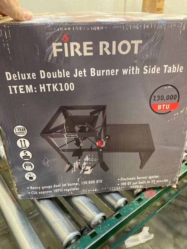 Photo 1 of FIRE RIOT DELUXE DOUBLE JET BURNER WITH SIDE TABLE