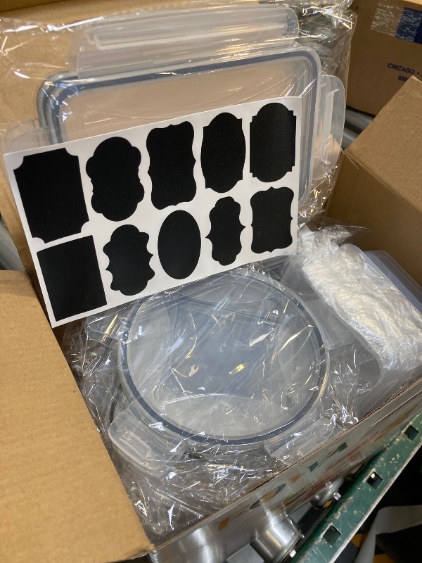 Photo 1 of 48-Pack Airtight Food Storage Containers with Lids - BPA Free Plastic Kitchen Organizers, Clear Meal Prep Containers for Leftovers, Fridge & Pantry (24 Boxes + 24 Lids)??