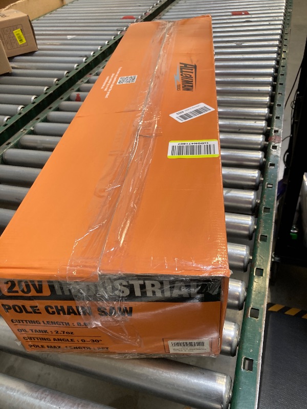 Photo 1 of Alloyman 2-in-1 Telescopic Cordless Pole Hedge Trimmer 16-Inch and Pole Saw 8.6-Inch,with 2 Packs 4.0Ah Batteries & Charger,for Tree Trimming and Shrubs Pruning