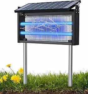 Photo 1 of 17.7 * 9.8 * 7.1in Bug Zapper Outdoor - Mosquito Repellent Outdoor Patio,Solar Bug Zapper Indoor,Waterproof Portable Fly Zapper,High Powered 4500V Mosquito Zappers Killer for Home,Patio,Camping