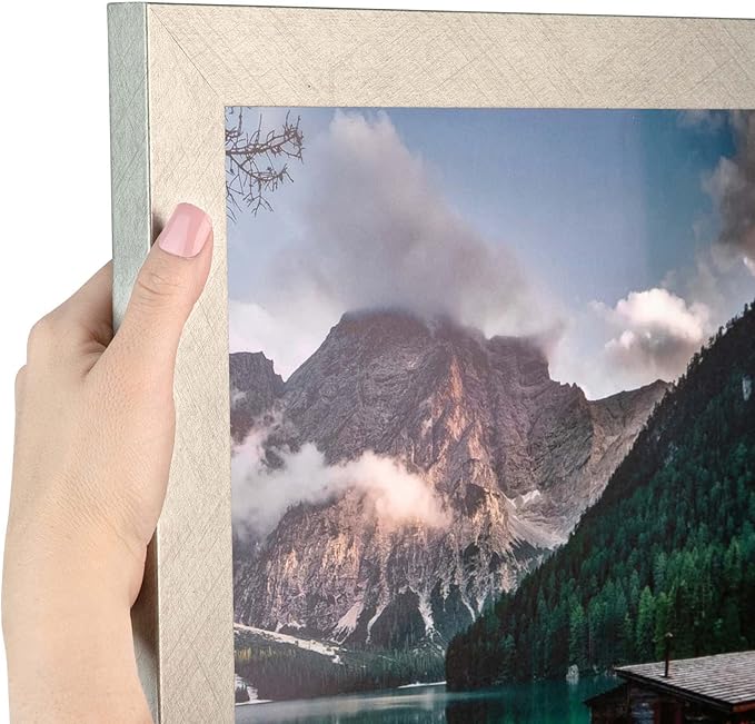 Photo 1 of ArtToFrames 16x20 inch Classic Silver Picture Frame, WOM0066-76808-YSLV-16x20