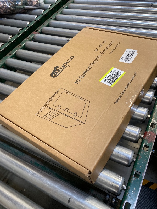 Photo 1 of 10 Gallon Reptile Tank - 12x12x18 Crested Gecko Tank Enclosure - Acrylic Habitat with Ventilation for Lizard, Spiders & Snakes