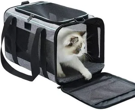 Photo 1 of Cat, Dog Carrier for Pets Up to 16 Lbs, Soft-Sided Cat Bag Animal Carriers Travel Puppy Carry As a Toy of Fabric Pet Home