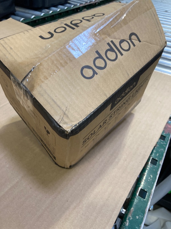 Photo 1 of addlon 54FT(48+6) Solar String Lights Outdoor Waterproof with USB Charging & Remote Control - Dimmable Solar Power Patio Lights with LED Bulbs for Porch, Garden, Yard, Market, Bistro - Last for 20+Hrs