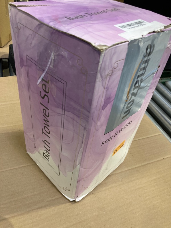 Photo 1 of 4 Piece Bath Towel Set 35"x70"Oversized Bath Towel for Bathroom Ultra Soft Fluffy Extra Large Bath Sheet Luxury Premium Bathroom Towel Highly Absorbent Quick Dry Shower Towel for Hotel Spa,Grey