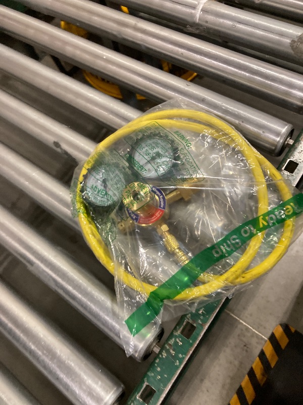 Photo 1 of Nitrogen Regulator with Hose, 0-600 PSI and 0-4000PSI Output Pressure, CGA580 Inlet Connection and 1/4" male flare fitting