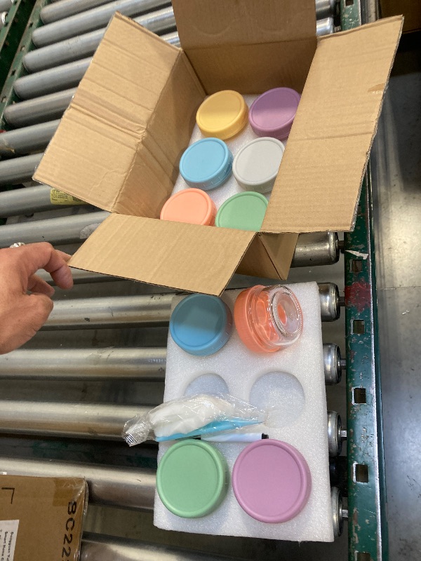 Photo 1 of 12pk 4oz Glass Baby Food Containers with Lids - Leak-Proof, Microwavable Small Glass Jars, Baby Purees & Toddler Snack Storage Containers, BPA-Free, Dishwasher & Freezer Safe