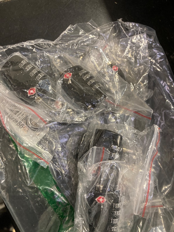 Photo 1 of 4 Pack TSA Approved Gun Case Locks for Pistol Case, 4 Digits Travel Locks Small Tool Box Combo Lock Combination Padlocks for Gun Cases/Luggage/Firearm Air Travel Cases, Small Dial Zipper Pad Lock