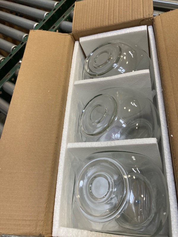 Photo 1 of Glass Cookie Jars for Kitchen Counter (3 Pack) 75oz Food Storage Canisters with Airtight Lids + Marker & Labels, Coin & Penny Jar for Candy Buffet, Coffee, Laundry Detergent Holder