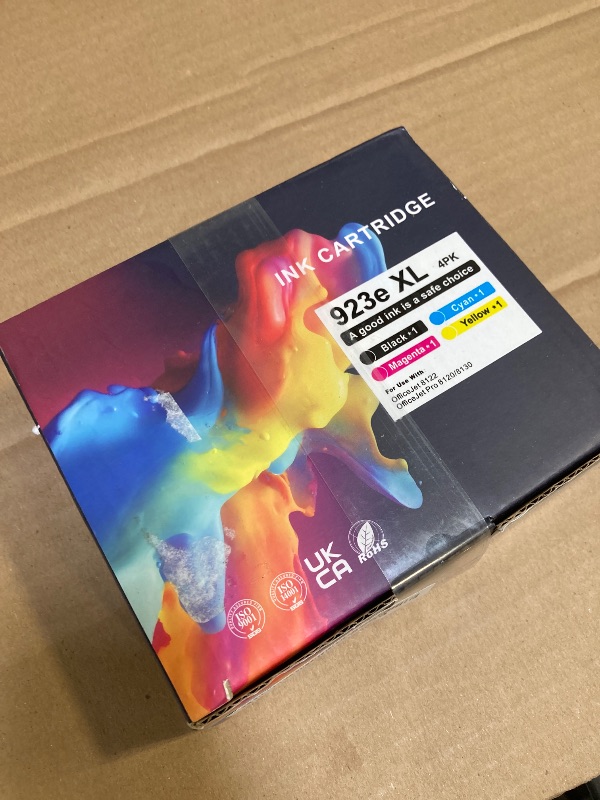 Photo 1 of 923XL Ink Cartridges Combo Pack ?with Chip? Compatible with HP 923e 923XL Ink Cartridges for HP OfficeJet Pro 8120/8123/8130/8133/8135/8138/8139 Printer (4 Pack BK/C/Y/M)