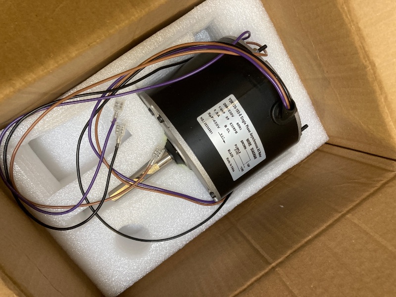 Photo 1 of 0131M00061SP, 1/4 Hp Condenser Fan Motor Replaces Goodman Condenser Fan Motor, Zongshan Broad-Ocean YDK-180S84062-01-830 RPM, 1-Speed, Replaces Amana Janitrol P/N: 0131M00014PS