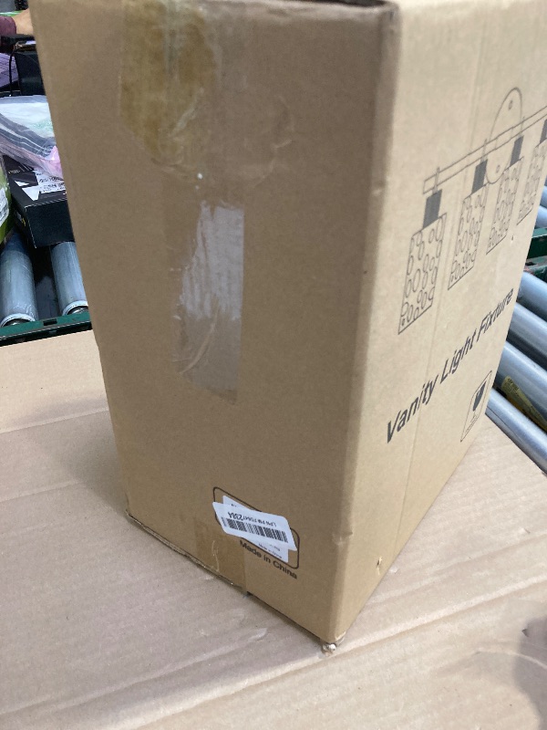 Photo 1 of 2025 Upgrade Bathroom Light Fixtures, 4-Light Coastal Vanity Lights with Crystal Glass Shade, Oil-Rubbed Bronze Bathroom Wall Lamp for Mirror Kitchen Hallway Cabinet