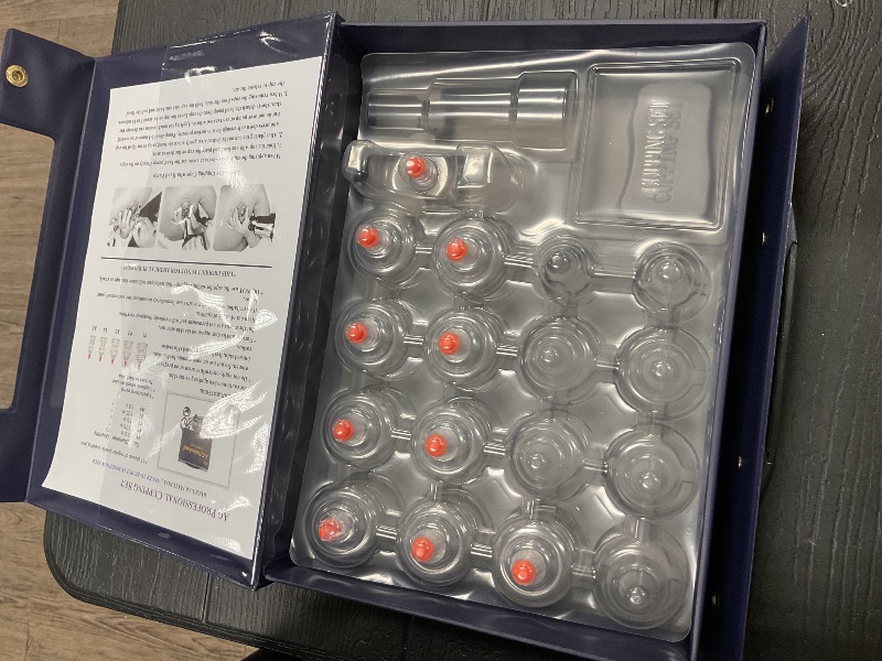 Photo 1 of Professional Cupping Set *Made in Korea* (17 Cups) with Extension Tube($3.00 Value) KS Choi Corp "Made in Korea."