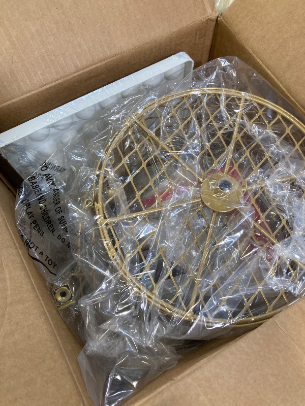 Photo 1 of 12.6" Tall Bingo Game Sets with Steel Cage, Professional Bingo Game for Adults/Kids Includes Colorful Chips, 30 Cards and 75 Balls, Great for Fun Family, Large Groups, Parties