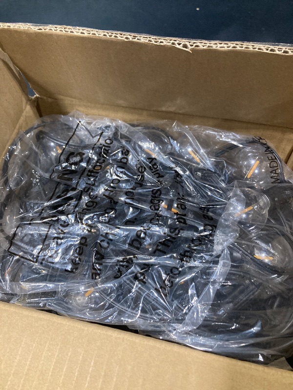 Photo 1 of 100ft 2-Pack Outdoor G40 LED Globe String Lights Dimmable Waterproof Shatterproof Light Strings with 52 Bulbs Connectable Commercial Hanging Lights for Christmas Patio House Backyard Balcony Party