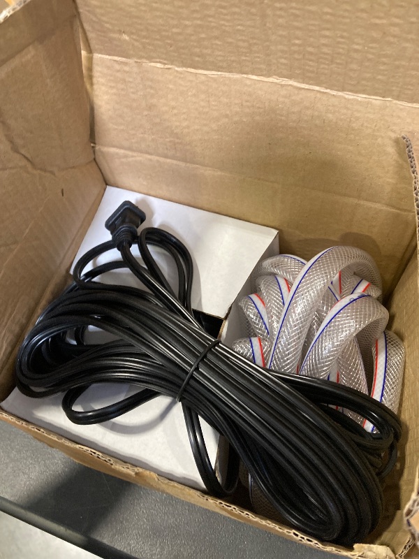 Photo 1 of AgiiMan Pool Cover Pump Above Ground - 850 GPH Submersible Water Pump for Pool Draining, Portable Small Sump Pumps with 16' Drainage Hose and 25' Power Cord, 3 Adapters, Black