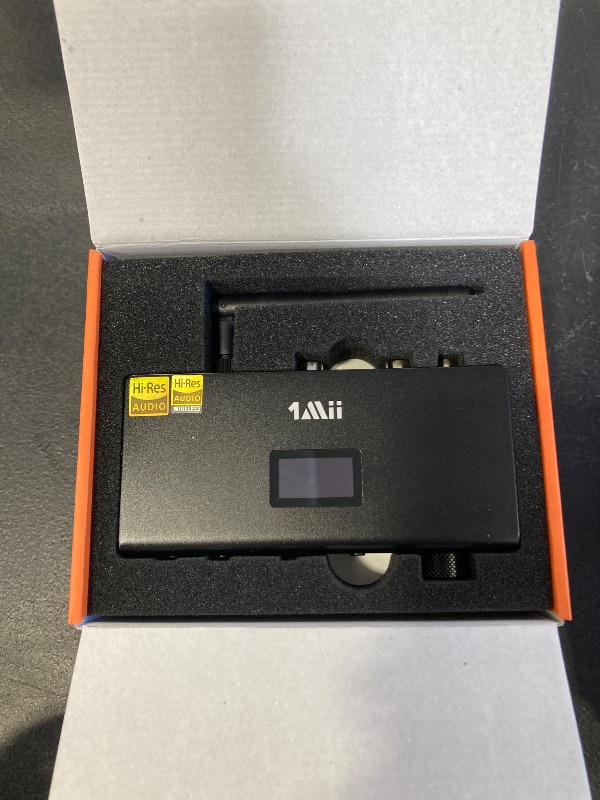 Photo 1 of 1Mii DS700 HiFi Bluetooth Audio Transmitter Receiver for TV, Long Range Wireless Adapter with Audiophile DAC, LDAC/aptX HD/aptX LL, OLED Display, Optical & Coaxial Input/Output, RCA Output Only