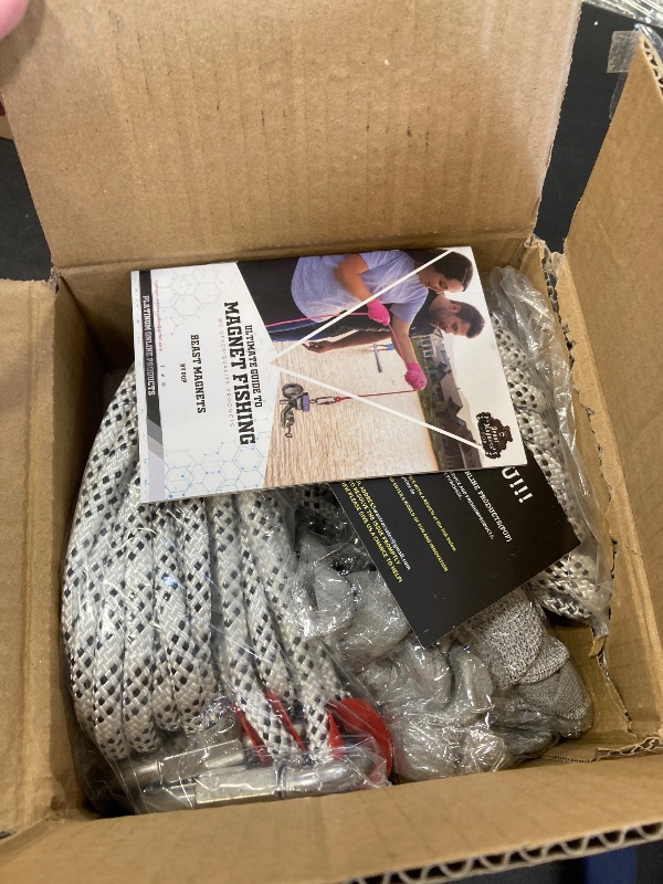 Photo 1 of 3000lb Strong 360 Degree Fishing Magnet for Magnetic Fishing, Strong Heavy Duty Neodymium N52 Magnets for Salvage Treasure Hunting in Rivers, Oceans and Lakes