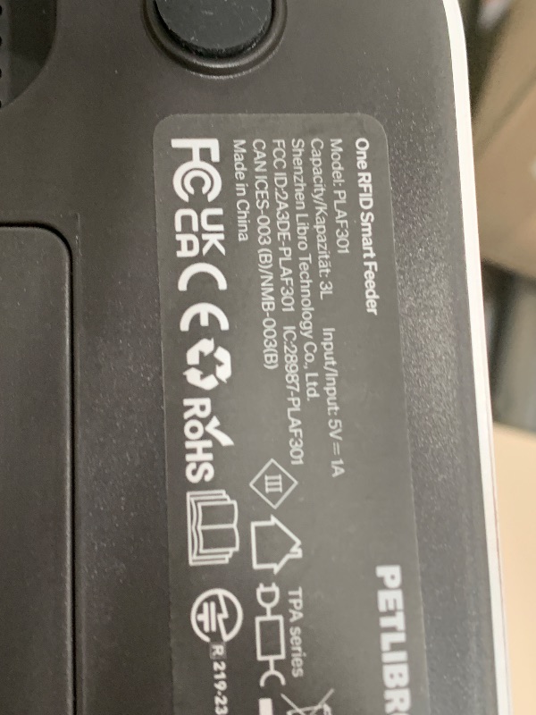 Photo 1 of ******************THIS IS ONLY 1 FEEDER*******************
PETLIBRO RFID Automatic Cat Feeder for 2 Cats, Collar Tag Activated Personal Meal, 5G&2.4G Wi-Fi Programmable Food Dispenser for Multiple Cats with Different Diets