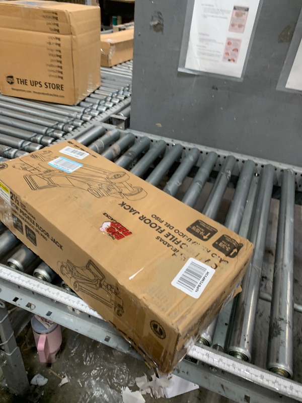 Photo 1 of **********NON-FUNCTIONAL, FOR PARTS ONLY************
BIG RED 2.5 Ton (5,000 lb) Low Profile Hydraulic Trolly Jack, Blue, AT825051UR