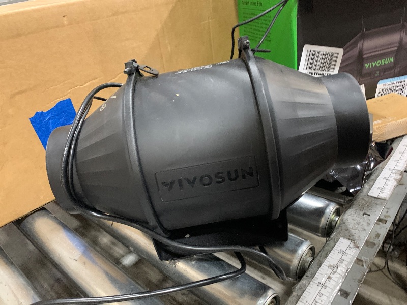 Photo 1 of (PARTS) (SCREEN DOESN'T FUNCTION) VIVOSUN AeroZesh T4 Inline Duct Fan, Quiet 4" 210 CFM Ventilation Exhaust Fan w/EC Motor and GrowHub E42A Temperature Humidity WiFi-Controller