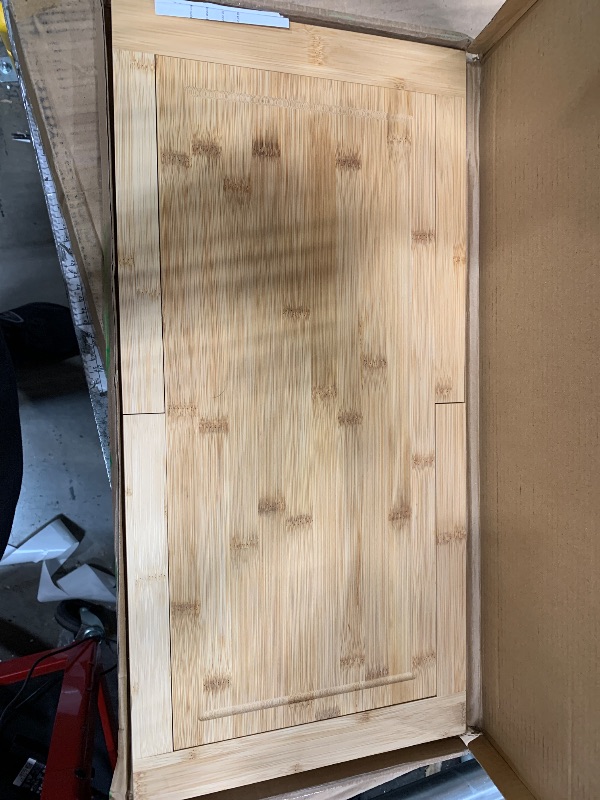 Photo 1 of [2024 UPGRADE] Hifybaty Over The Sink Cutting Board - Expandable Cutting Board Over Sink, Bamboo Cutting Boards with Juice Groove, Kitchen Sink Cutting Board