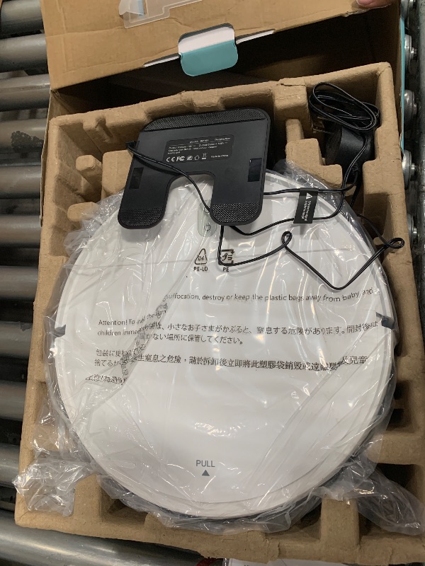 Photo 1 of *****************MISSING REMOTE*****************
Robot Vacuum and Mop Combo, 2 in 1 Mopping Robot Vacuum Cleaner with Schedule, Wi-Fi/Voice/App, Strong Suction, Easy of Use, Self-Charging Robotic Vacuum, Slim, Ideal for Hard Floor, Pet Hair, Carpet