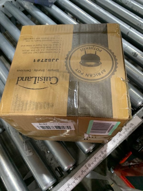 Photo 1 of (see all images) Cuisiland 3.2QT Cast Iron Potjie Cauldron Pot with Lid & 3 Legs – Pre-Seasoned South African-Style Campfire Pot