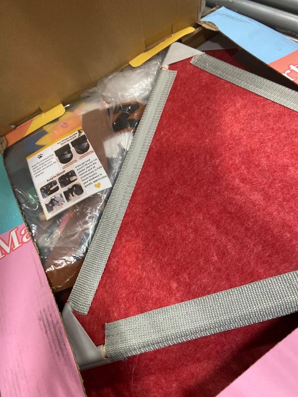 Photo 1 of Magnetic Fort Building Panels – 16PCS Stable Felt Panels with Stickers Toy Set, Kids Magnet Playhouse with Alphabet, Number & Animal Felt Toys for Creative Construction