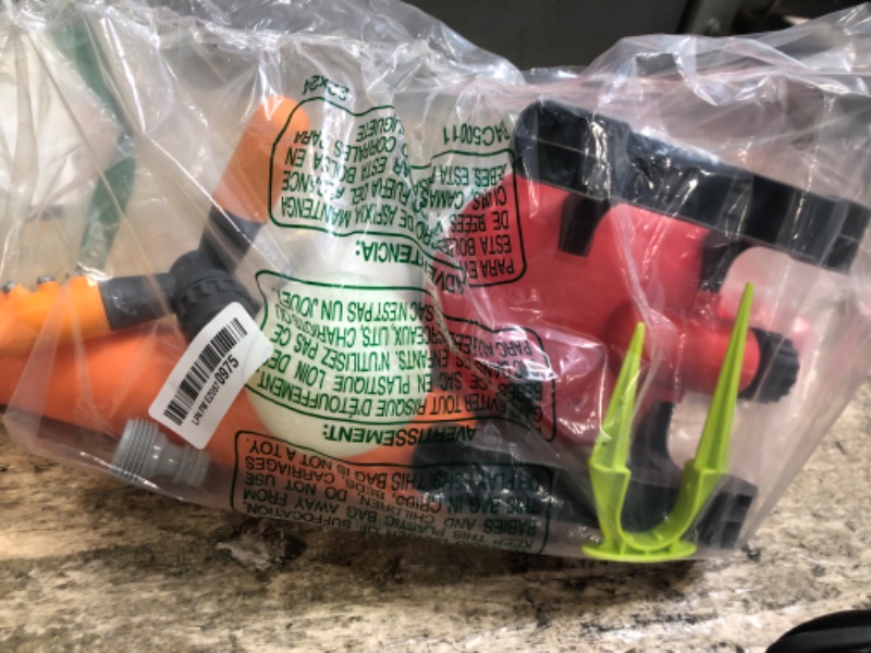 Photo 1 of 2 in 1 Water Sprinklers T Ball Set for Kids and Toddlers, Baseball Sprinkler for Backyard Helicopter Toy, Attaches to Garden Hose Summer Pool Outdoor Water Toy