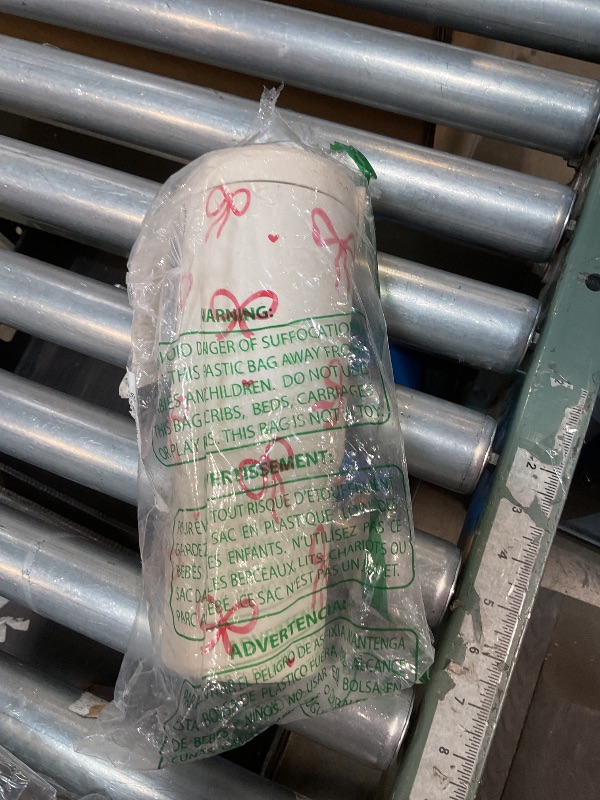 Photo 1 of 1pc 30oz 304 Stainless Steel Vacuum Insulated Tumbler with Lid & Straw - Double Wall Thermal Mug, Non-Slip Handle, Keeps Drinks Hot/Cold - Pink Bow Design, Perfect for Travel, Home, Office - Ideal Birthday & Holiday Gift for Coffee Lovers, Coffee Travel M