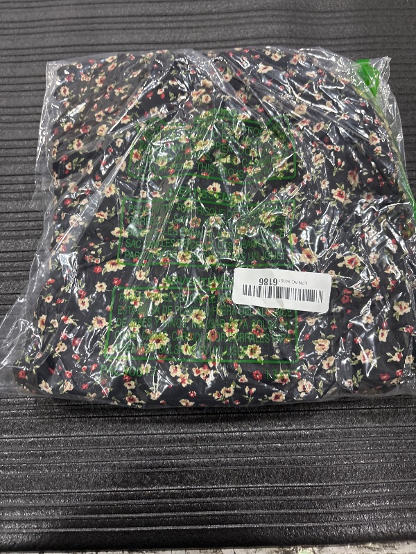 Photo 1 of *4XL* Verdusa Women's Plus Size Cold Shoulder Floral Boho Dresses Ruffle Layered Flowy Dress Black 4X-Large Plus