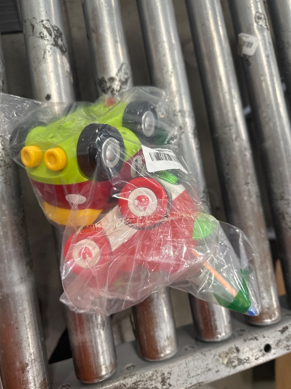 Photo 1 of **MISSING 1 FIGURINE & BOTH REMOTES** PREXTEX Cartoon Remote Control Car - 2-Pack Police and Race Car Toddler Toys - RC Cars for Kids with Different Frequencies - Easy Remote Control Toy and Thoughtful Gifts for Boys and Girls