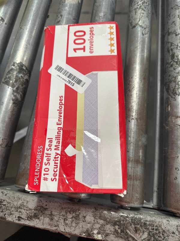 Photo 1 of #10 Envelopes Letter Size Self Seal | 100 Business Mailing Security Peel and Sealing Envelope | 100% Tinted | no 10 White Windowless Legal Regular Plain Envelops Pack | 4-1/8 x 9-1/2 Inches | 24 LB