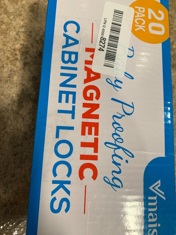 Photo 1 of 20 Pack Magnetic Cabinet Locks Baby Proofing - Vmaisi Children Proof Cupboard Drawers Latches - Adhesive Easy Installation