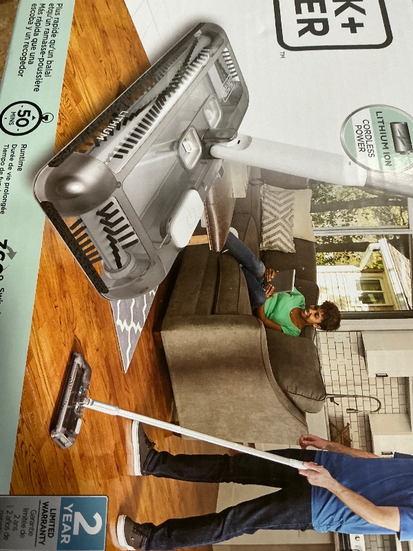 Photo 1 of BLACK+DECKER Carpet Sweeper 50 Minute Lithium Floor Sweeper, Multi-Surface Use, Easy One Hand Cleaning, Self Standing, Charger Included (HFS115J10)