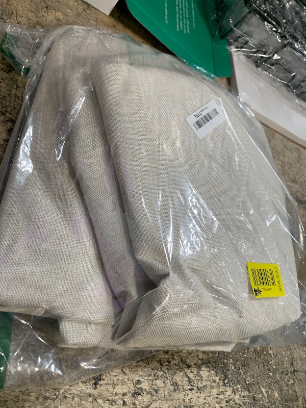Photo 1 of 100% Blackout Shield Linen Blackout Curtains for Bedroom, Thermal Insulated Curtains 84 Inch Length 2 Panels Set, Grommet Drapes for Living Room, 50” W x 84” L, Butter Cream