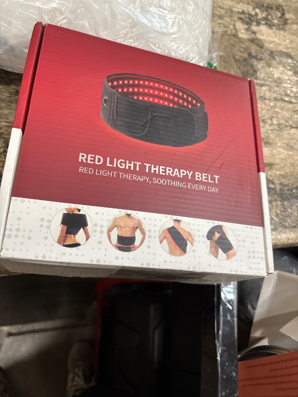 Photo 1 of Red Light Therapy for Body, Infrared Light Therapy for Shoulder Waist Muscle Pain Relief, Upgraded 3 in 1 Led Beads, 660nm Red Light &850nm Near Infrared Light Therapy Belt Wrap Timer Remote Control
