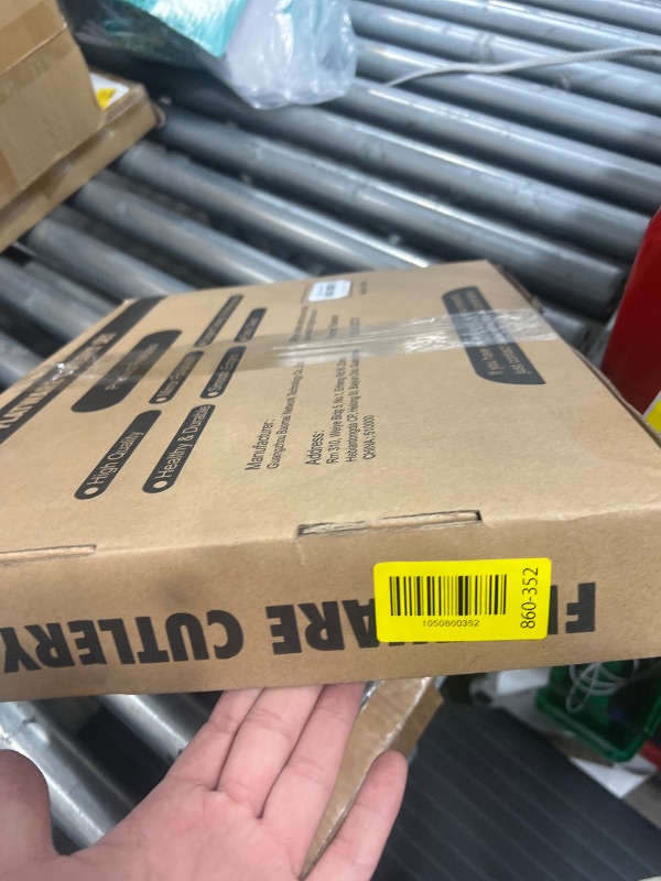 Photo 1 of (used/fair) (partial set) 49-Piece Silverware Set with Organizer, Heavy Duty Stainless Steel Flatware for 8, Cutlery Utensil Sets with Steak Knives, Rust-proof, Mirror Polished, Dishwasher Safe