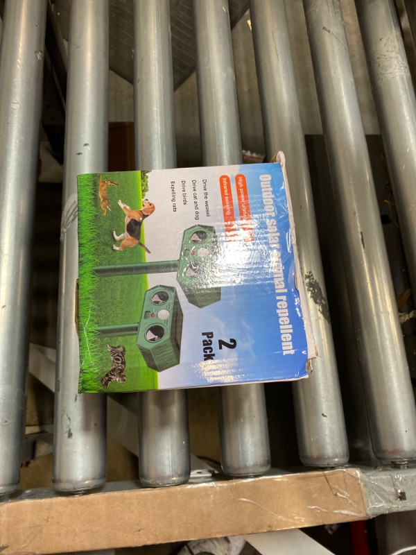 Photo 1 of 2025 Solar Ultrasonic Squirrel Deer Repellent Rabbit Repeller Raccoon Deterrent Animal Repellent Sonic Fortress Pro with Motion Sensor to Keep Cat Dog Fox Skunk Out of Garden Yard(2Pack)