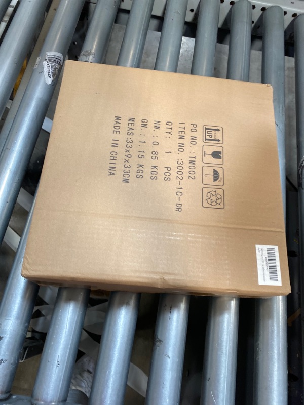 Photo 1 of 12 Inch LED Flush Mount Ceiling Light with Remote, 18W Flush Mount Light Fixture in Balck and Wood Finish, Dimmable Ceiling Light for Bedroom, Hallway, Entryway, Bathroom, Kitchen