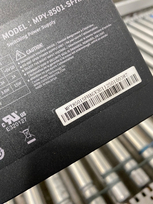 Photo 1 of ***SOLD FOR PARTS***Cooler Master V850 SFX Gold ITX SFF Modular Power Supply, ATX 3.1 90° 12VHPWR PCIe 5.1, 850W 80Plus Gold, Supports RTX 5080|RX 9070 XT, Customized Cable, 100mm|3.9", 10-Year