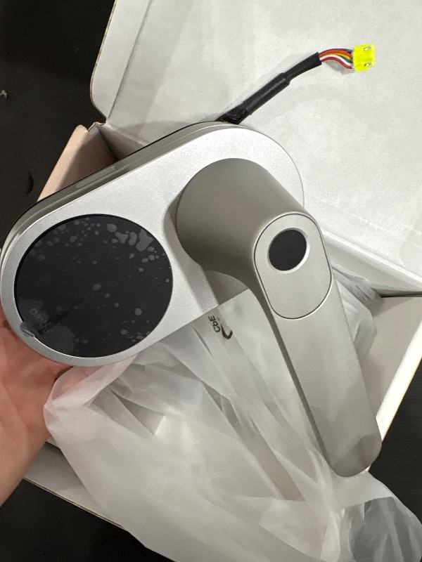 Photo 1 of ************ITEMS ARE SILVER, NOT BLACK************
Aqara Smart Lock U300, Fingerprint Keyless Entry Door Lock with Handle, Matter Over Thread with Apple Home Keys, Touchscreen Keypad, Smart Lever Lock Supports Apple Home, Alexa, Google, IFTTT, Black