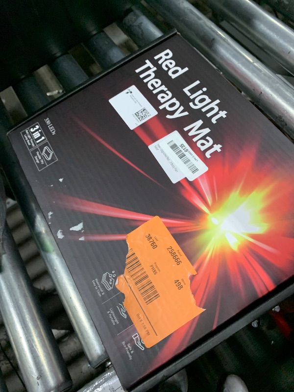 Photo 1 of **PACKAGING IS INCORRECT/ ITEM INSIDE IS CORRECT & FUNCTIONAL**** FITINDEX Bathroom Scale for Body Weight, Highly Accurate Digital Weighing Scale with Large LCD Display, Transparent and Slim Tempered Glass, 400 lbs,7-Day Weight Trend (BLACK & RED)