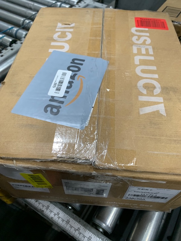 Photo 1 of 21Pcs Pots and Pans Set with Aluminum Lid, Nonstick Ti-Ceramic Cookware Sets, Induction Cookware Non Stick Cooking Set w/Frying Pans & Saucepans(PFOS, PFOA Free)-White