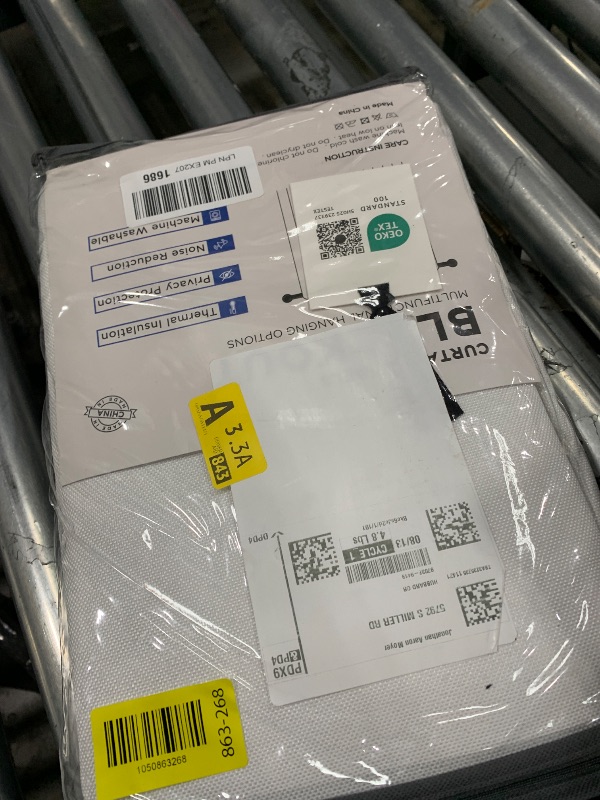 Photo 1 of 100% Blackout Shield Linen Blackout Curtains for Bedroom 84 Inches Long, Back Tab/Rod Pocket Living Room Drapes, Thermal Insulated Blackout Curtains 2 Panels Set, 50" W x 84" L, Off White