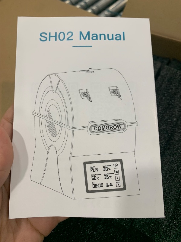 Photo 1 of Filament Dryer Box, SH02 Dry Box Filament Sealed Storage Box 3D Printer 2 Spools Holder with PTC Fast Heater, Filament Dehydrator with Touch Screen Compatible with PLA PETG TPU ABS 1.75/2.85mm