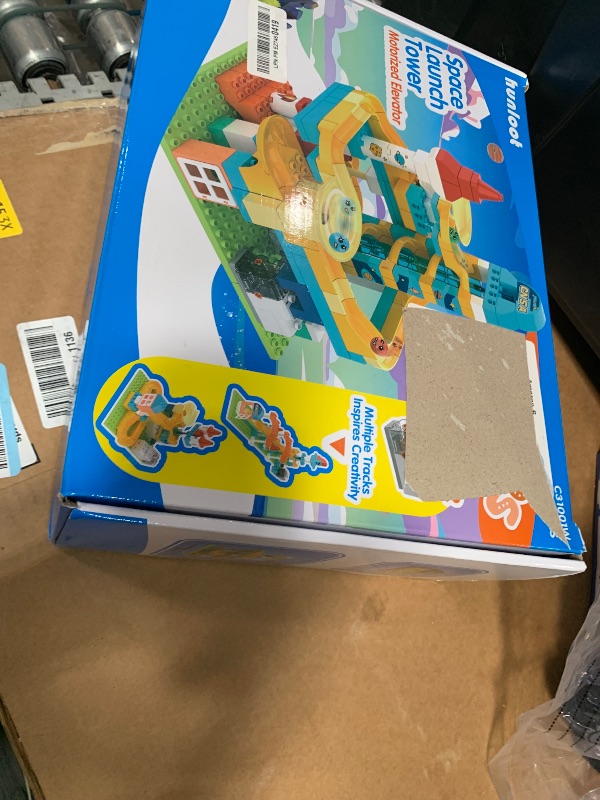 Photo 1 of (missing pieces) Space-Themed Marble Run,with Motorized Lift,Large Building Blocks Compatible Major Brands,STEM Boys and Girls Toy for Ages 6+