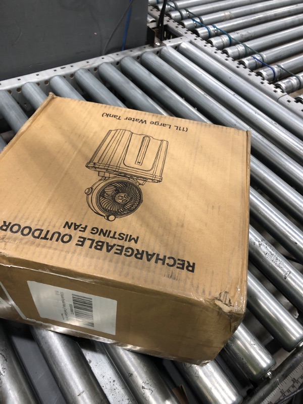 Photo 1 of 11L Bucket Portable Misting Fan with LED Light, 20000mAh (6.5/12h Working Rechargeable Camping Fan, 3 Strong Winds, 3 Large Spray Outlets,Cooling Mist Fans for Fishing/Travel/Garden Party/Tent