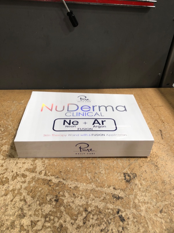 Photo 1 of *FACTORY SEALED* NuDerma Clinical Skin Therapy Wand - Portable Skin Therapy Machine w 6 Fusion Neon + Argon Wands – Anti Aging - Clarifying - Skin Tightening & Radiance - Wrinkle Reducing